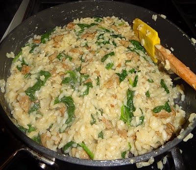 sausage-and-spinach-risotto-step-by-step-recipe