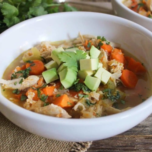 Cure-All Chicken Soup with Quinoa and Sweet Potatoes - Domesticate ME