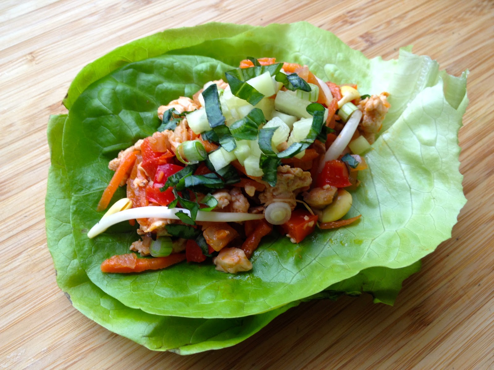 Thai Chicken Lettuce Wraps - Domesticate ME