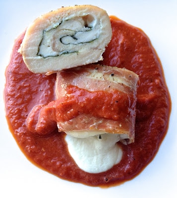 chicken-rollatini-with-roasted-red-pepper-tomato-sauce