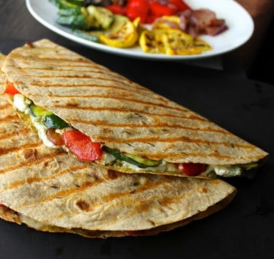 Grilled-Vegetable-Quesadillas-with-Goat-Cheese