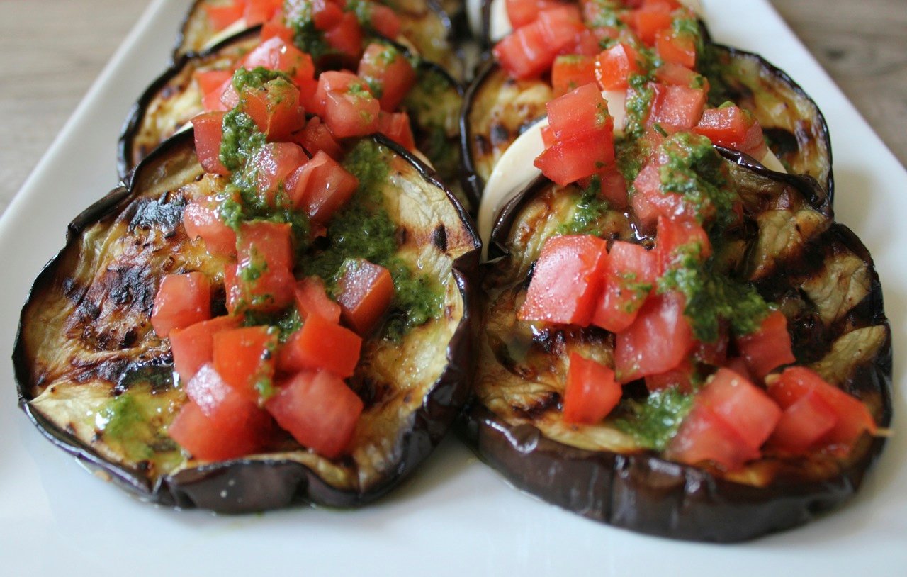 grilled-eggplant-with-mozzarella-tomatoes-and-basil-vinaigrette-1