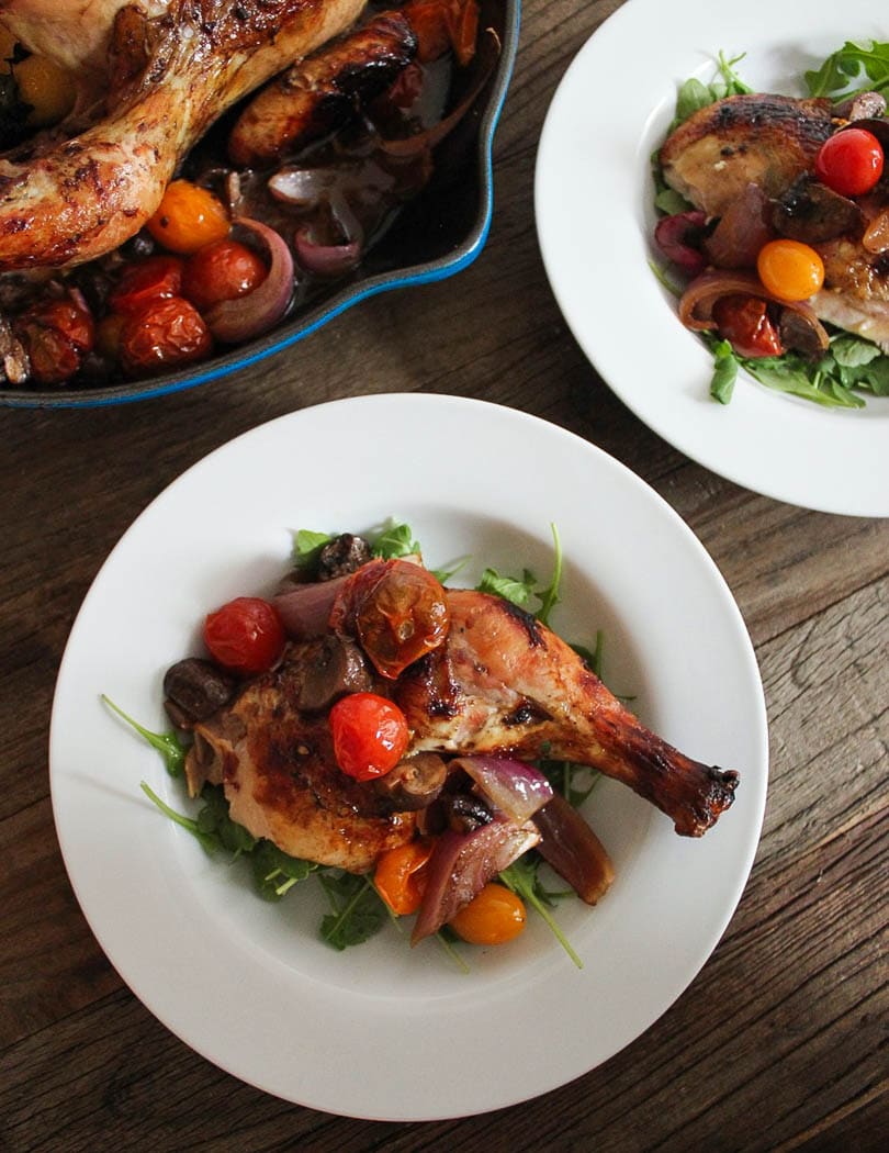 Balsamic-Roast-Chicken-With-Tomatoes-and-Mushrooms-3