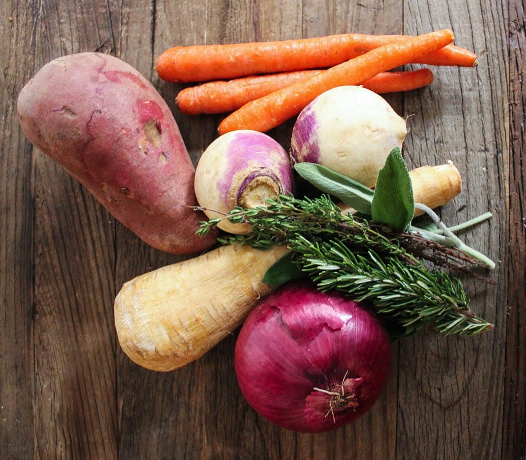 Roasted-Root-Vegetable-Salad-Veggies-and-Herbs