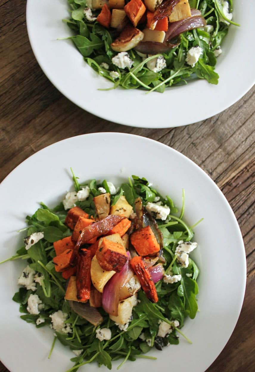 Roasted-Root-Vegetable-Salad-with-Herbed-Goat-Cheese-and-Arugula-20