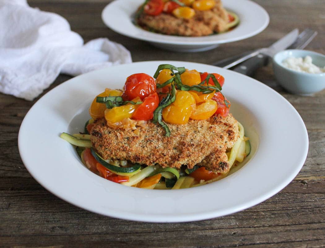 dude-diet-chicken-cutlets-and-zucchini-pasta-with-cherry-tomatoes