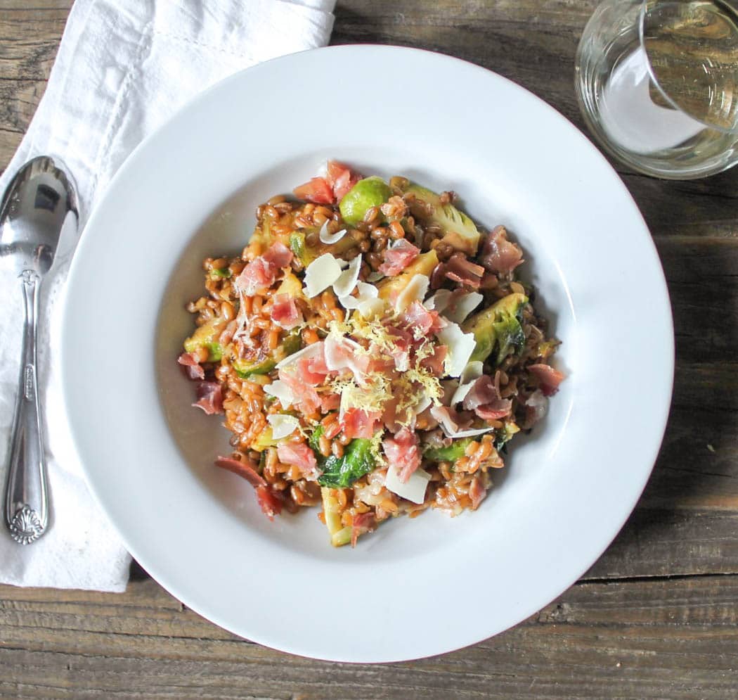 Farro-risotto-with-prosciutto-parmesan-and-brussels-sprouts-12