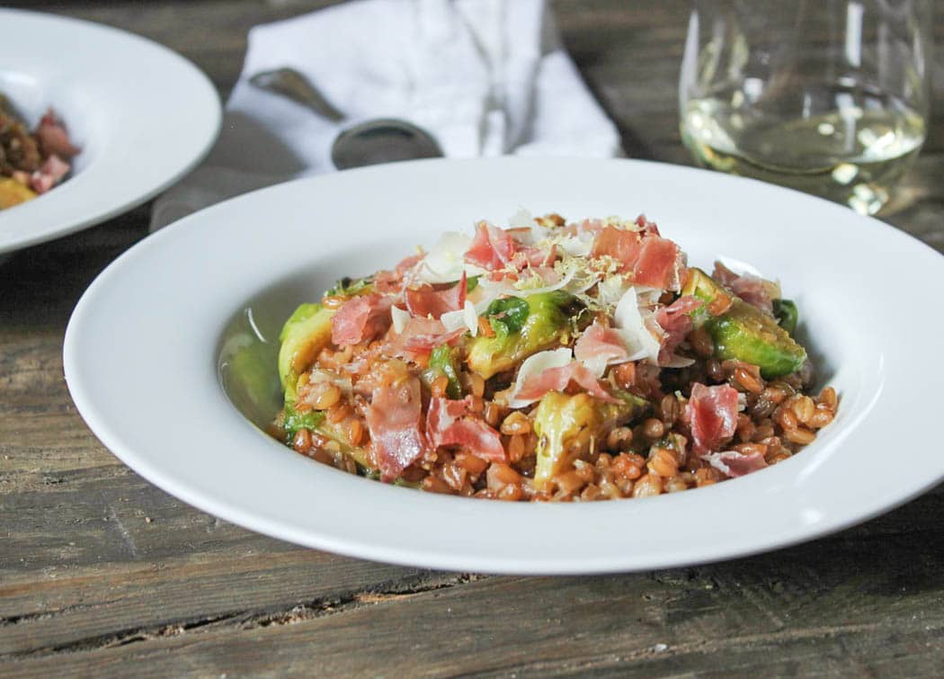 Farro-risotto-with-prosciutto-parmesan-and-brussels-sprouts-13-3