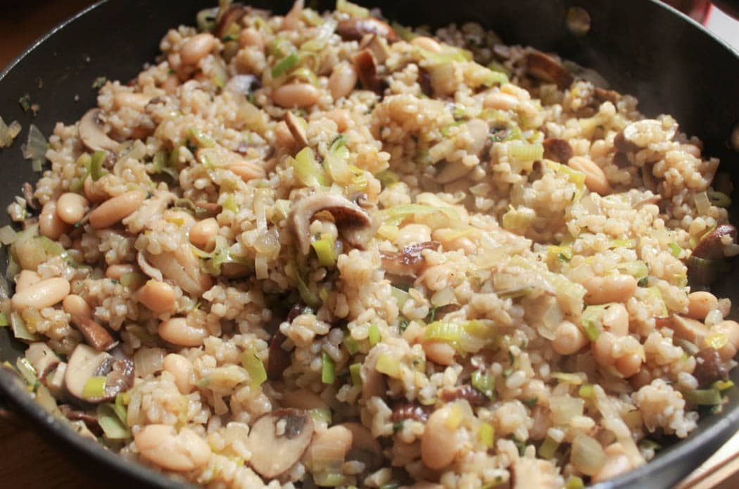 Mushroom-White-Bean-and-Brown-Rice-Casserole-With-Bacon-and-Gruyere-step-6