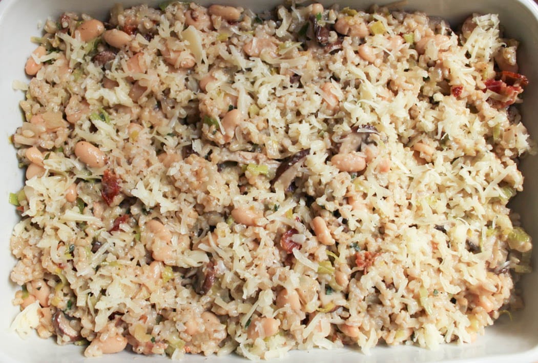 Mushroom-White-Bean-and-Brown-Rice-Casserole-With-Bacon-and-Gruyere-step-9