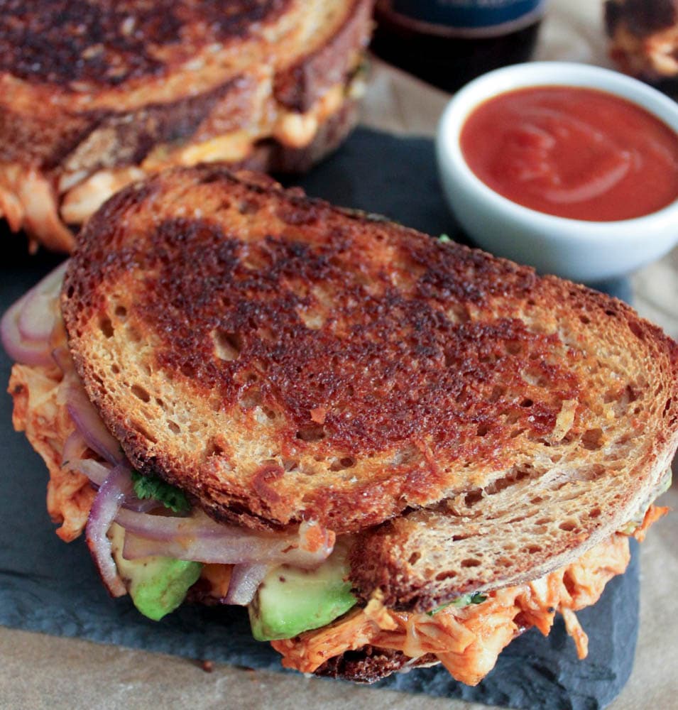Barbecue-Chicken-Grilled-Cheese-with-Avocado-Cilantro-and-Red-Onion-3