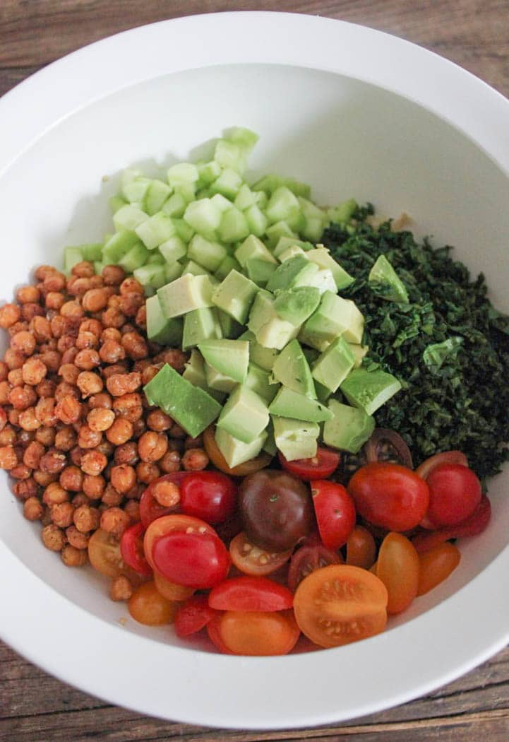 vegan-quinoa-green-goddess-bowl-with-crispy-chickpeas-and-tahini-step-7