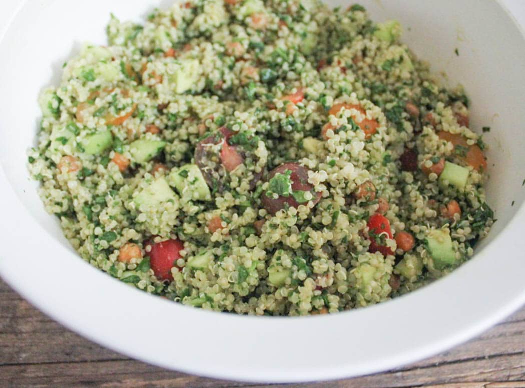 vegan-quinoa-green-goddess-bowl-with-crispy-chickpeas-and-tahini-step-9