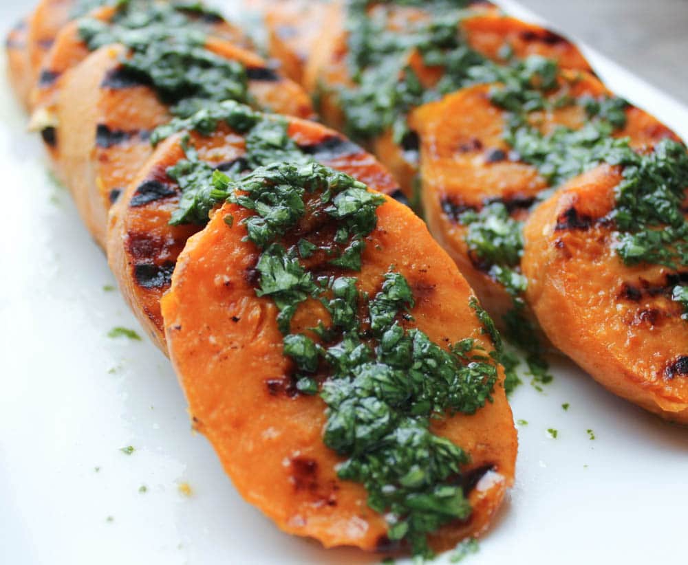 Best-Summer-Grilling-Recipes-Grilled-Sweet-Potatoes-With-Cilantro-Lime-Dressing