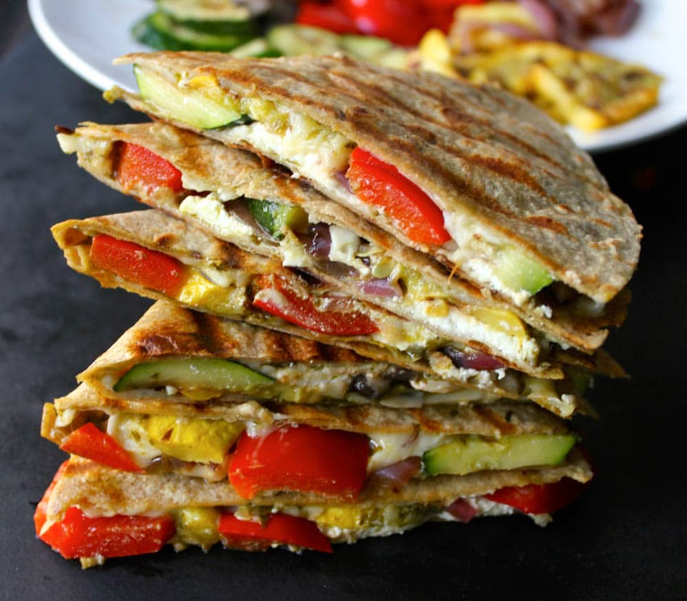 Best-Summer-Grilling-Recipes-Grilled-Vegetable-Quesadillas-with-Goat-Cheese-and-Pesto