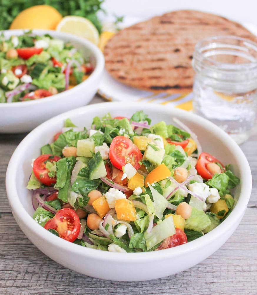 Chopped-Greek-Salad-With-Avocado-Chickpeas-and-Lemon-Dressing