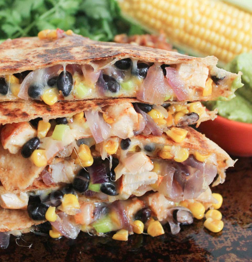 Spicy-Chicken-Quesadillas-with-Corn-Black-Beans-and-Caramelized-Onions-2