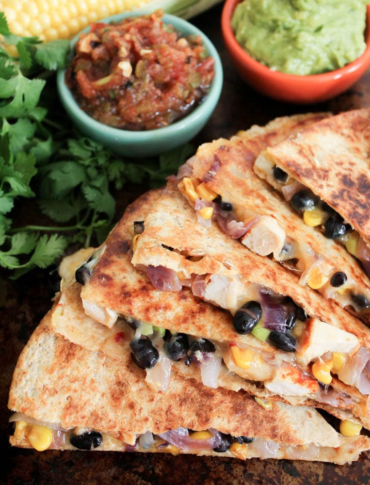 Spicy-Chicken-Quesadillas-with-Corn-Black-Beans-and-Caramelized-Onions-4