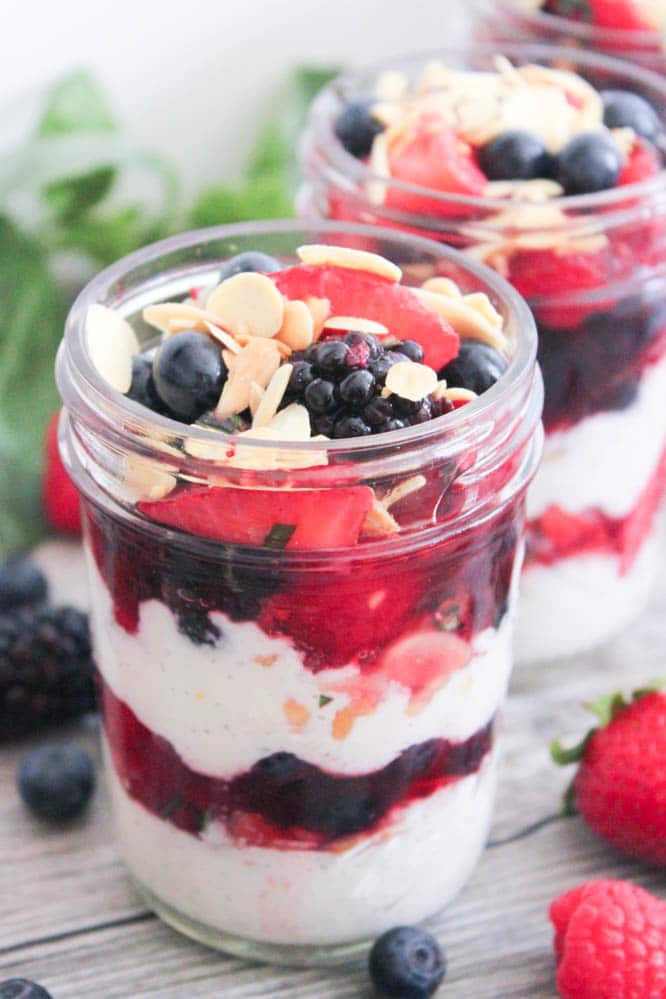 Summer-Berry-Parfaits-with-Vanilla-Bean-Ricotta-and-Toasted-Almonds