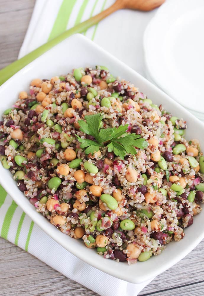 Vegan-Three-Bean-Quinoa-Salad