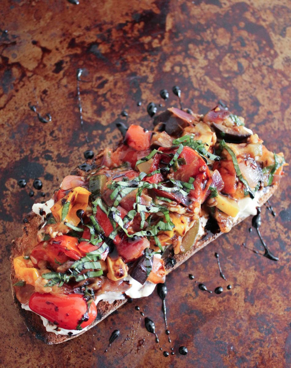 Ratatouille-Tartines-with-burrata-and-honey-balsamic-drizzle-5