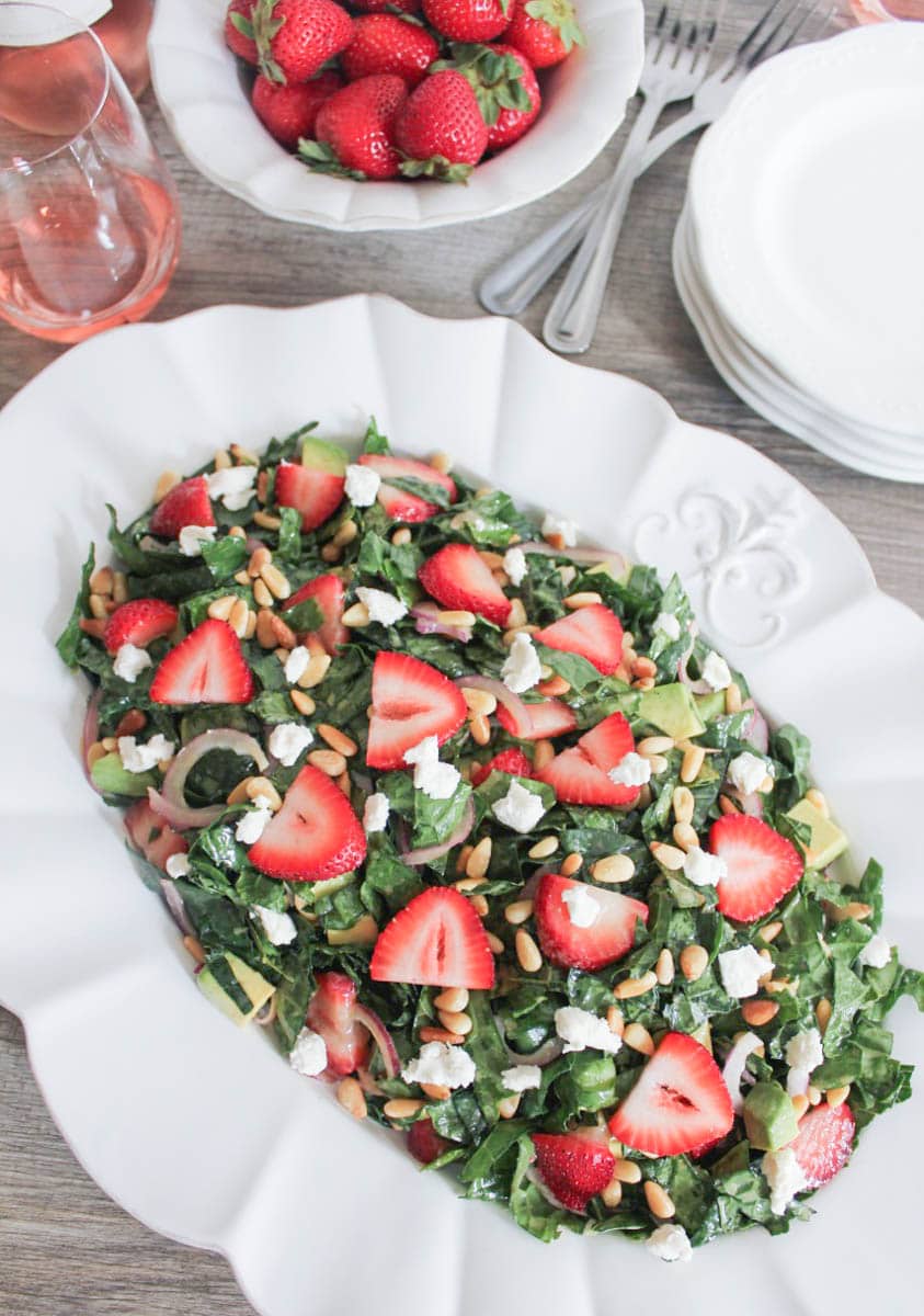 Summer-Kale-Salad-with-Strawberries-Avocado-Pine-Nuts-and-Goat-Cheese-2