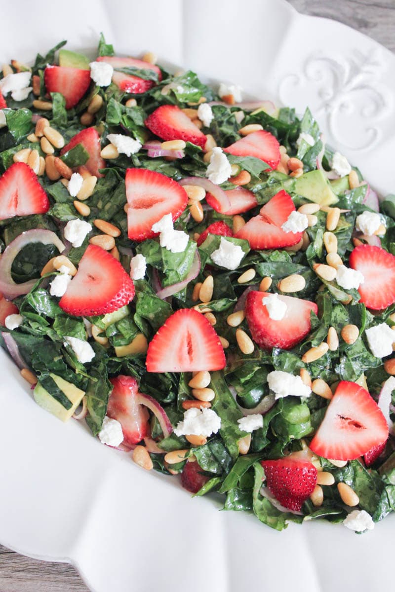Summer-Kale-Salad-with-Strawberries-Avocado-Pine-Nuts-and-Goat-Cheese-3