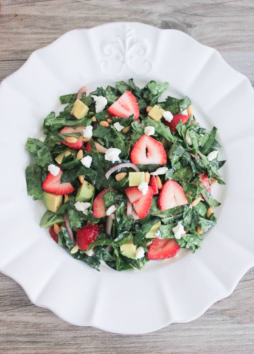 Summer-Kale-Salad-with-Strawberries-Avocado-Pine-Nuts-and-Goat-Cheese-5