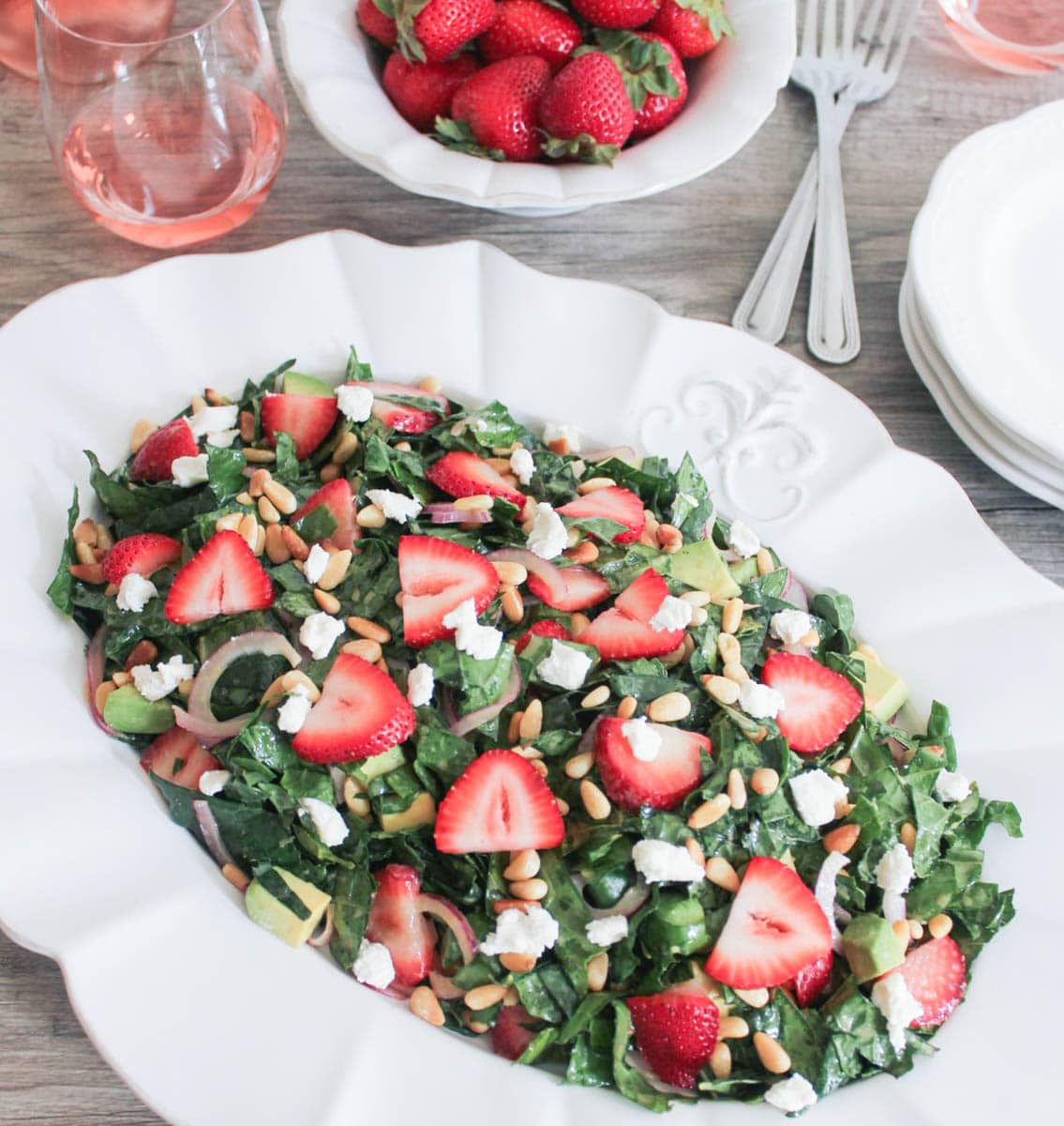 Summer-Kale-Salad-with-Strawberries-Avocado-Pine-Nuts-and-Goat-Cheese-8