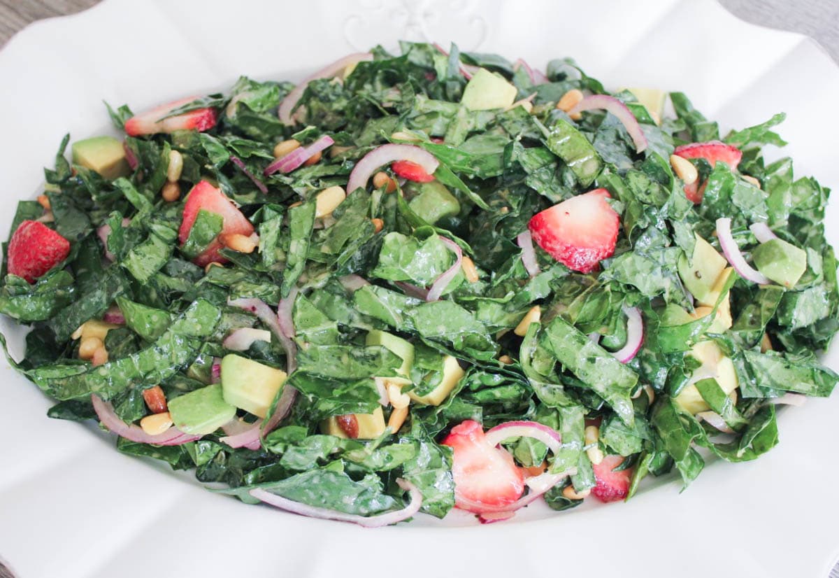 Summer-Kale-Salad-with-Strawberries-Avocado-Pine-Nuts-and-Goat-Cheese-step-6