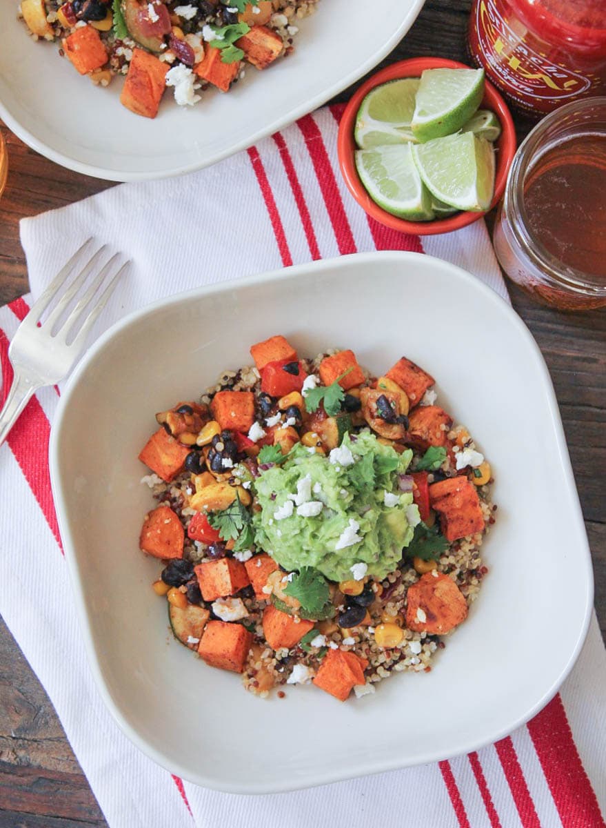 Vegan-Sweet-Potato-Burrito-Bowls-with-Summer-Vegetables-and-Quinoa-5