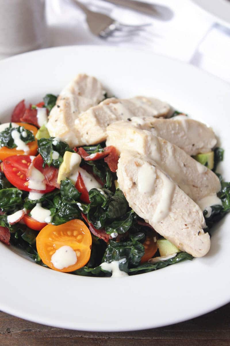 Chicken-Club-Kale-Salad-with-Avocado-Turkey-Bacon-and-Dijon-Buttermilk-Dressing-4