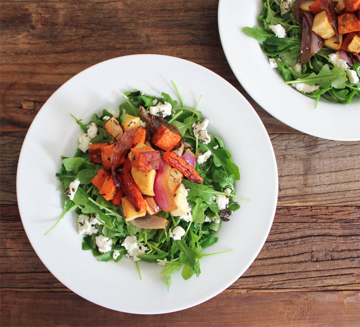 Roasted-Root-Vegetable-Salad-with-Herbed-Goat-Cheese-and-Arugula-5