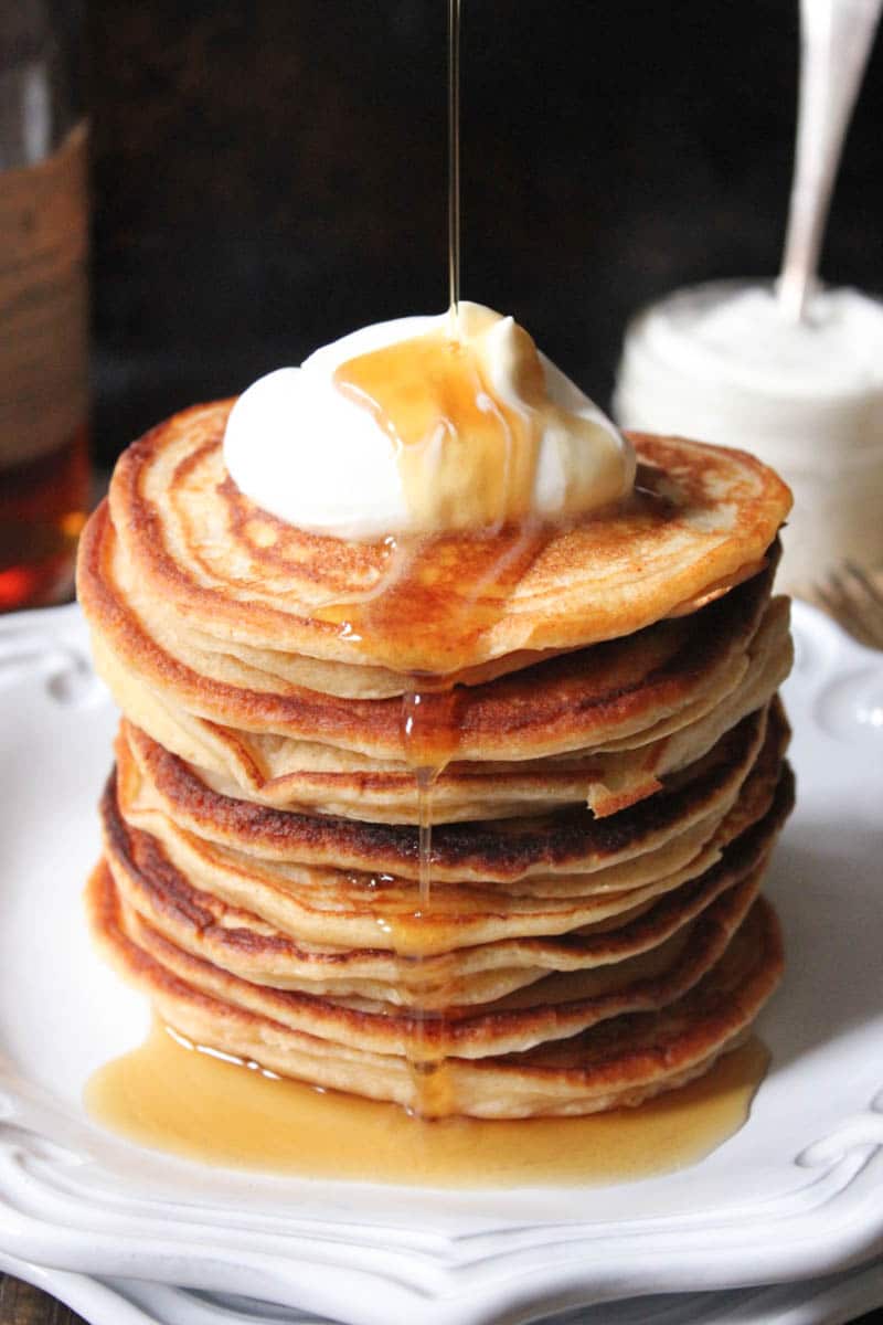 Cinnamon-Ricotta-Pancakes-with-Maple-Bourbon-Whipped-Cream-10