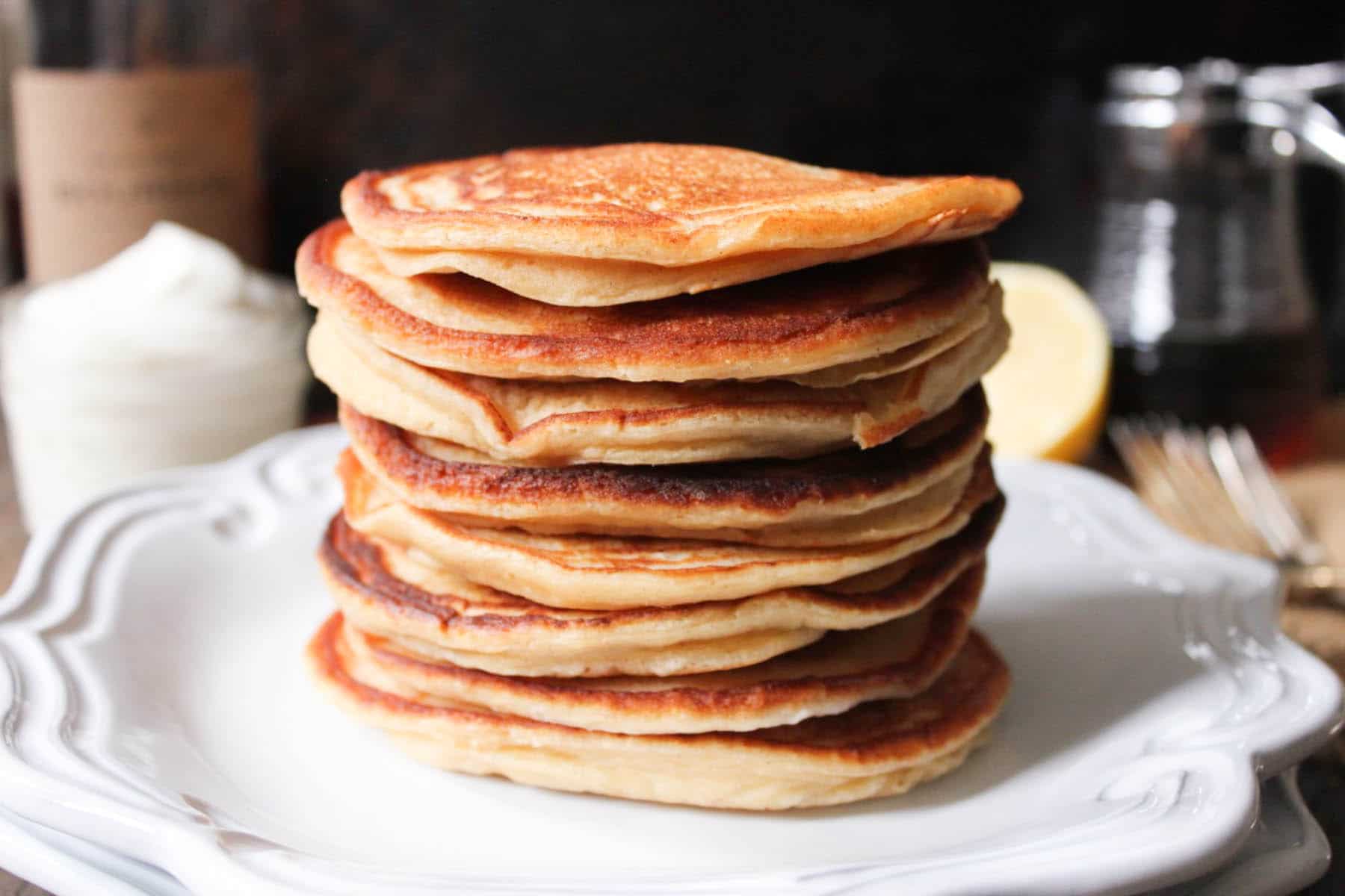 Cinnamon-Ricotta-Pancakes-with-Maple-Bourbon-Whipped-Cream-8