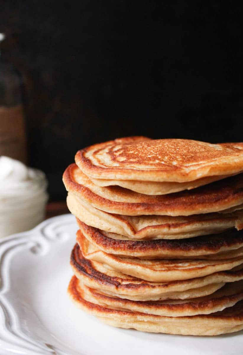 Cinnamon-Ricotta-Pancakes-with-Maple-Bourbon-Whipped-Cream-9