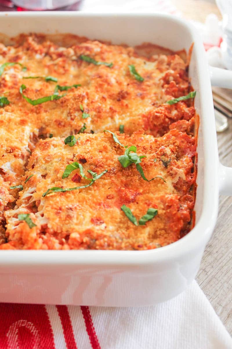 Lasagna-quinoa-bake-with-chicken-spinach-and-mushrooms-4