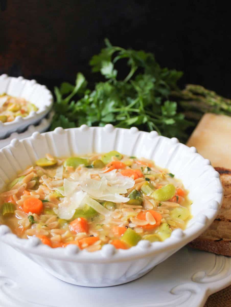 Lemon-orzo-soup-with-spring-vegetables-and-parmesan-2