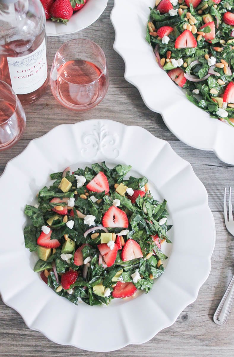 Summer-Kale-Salad-with-Strawberries-Avocado-Pine-Nuts-and-Goat-Cheese-4