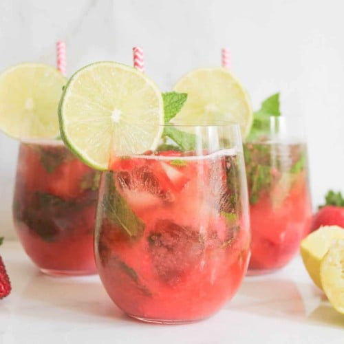 Roasted Strawberry Mojito - Domesticate ME