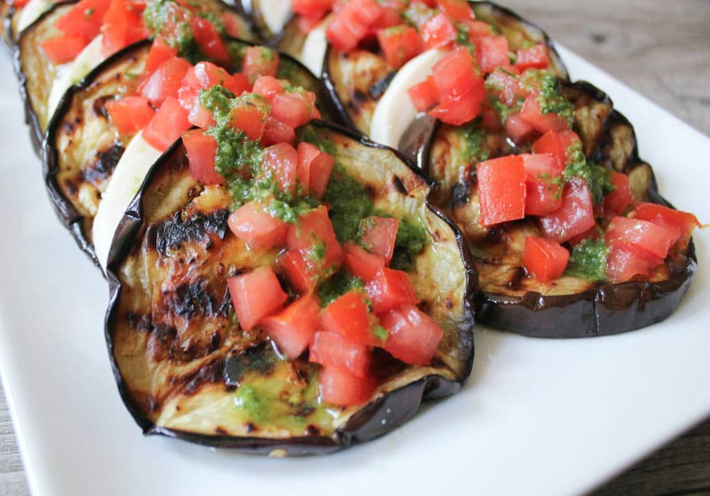 Best-Summer-Grilling-Recipes-Grilled-Eggplant-with-Fresh-Mozzarella-Tomatoes-and-Basil-Vinaigrette