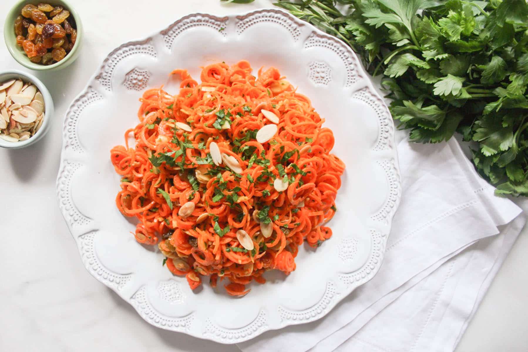 Spiralized-Carrot-Salad-with-Herbs-and-Toasted-Almonds-2