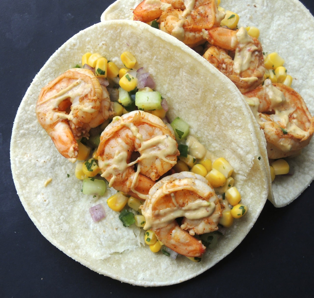 best-spring-recipes-shrimp-tacos-with-chipotle-avocado-crema