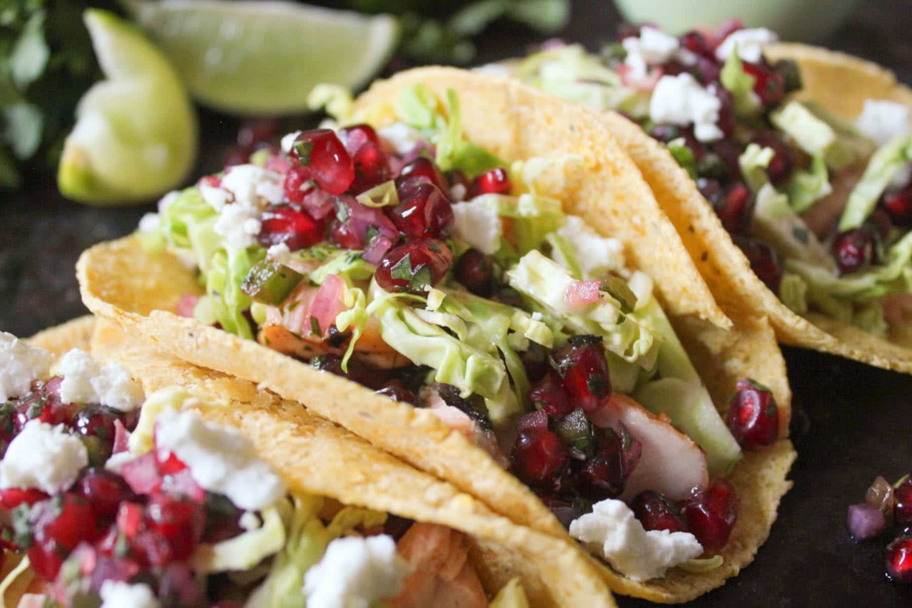 Grilled-Salmon-Tacos-with-Pomegranate-Jalapeno-Salsa-with-Brussels-Sprouts-and-Goat-Cheese-6