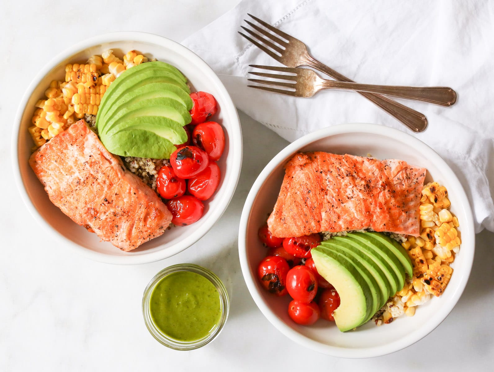 Summer-Quinoa-Bowl-with-Grilled-Salmon-and-Basil-Vinaigrette-5