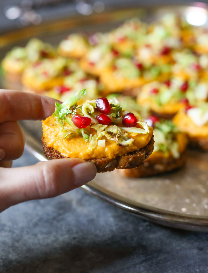butternut-squash-crostini-wtih-brussels-sprouts-and-pomegranate-6