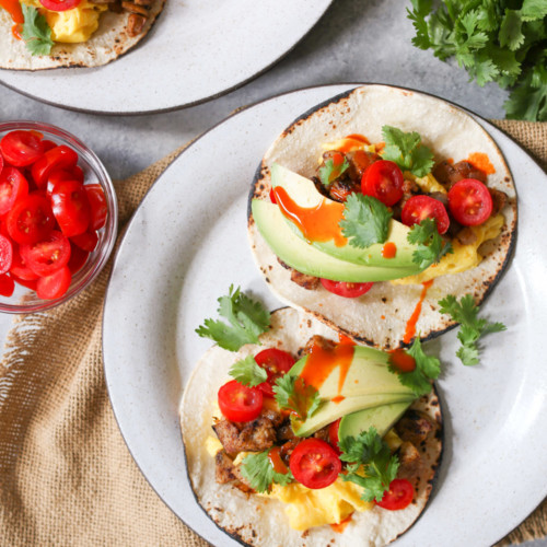 Casual Friday Chicken Sausage Breakfast Tacos Domesticate ME