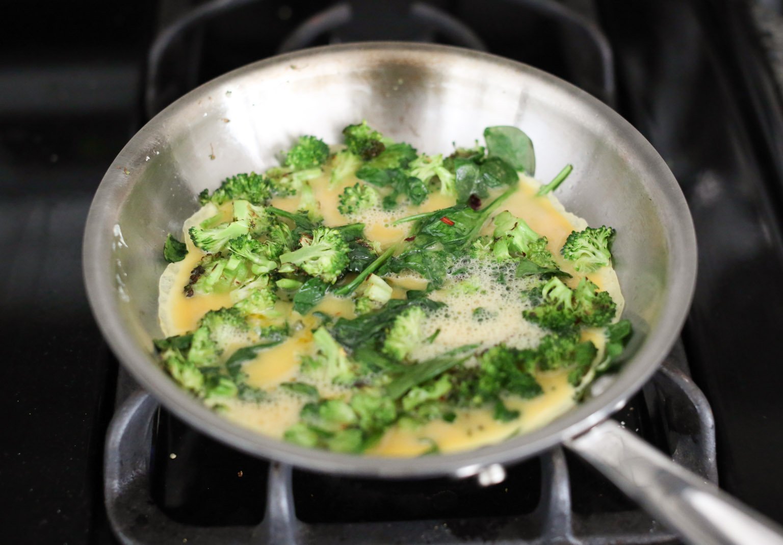 Personal Broccoli Parm Frittata