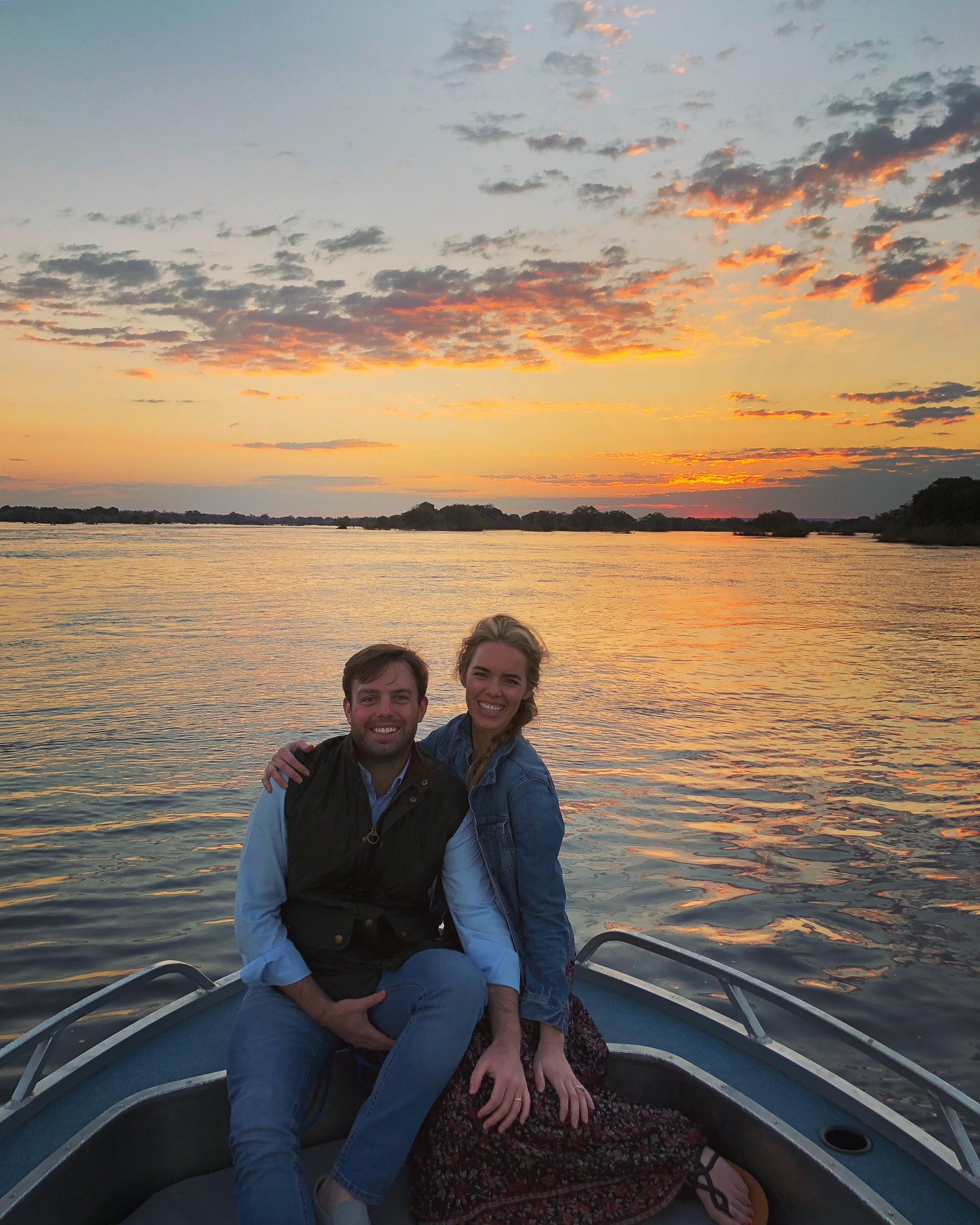 Safari Honeymoon- Sunset on the Zambezi