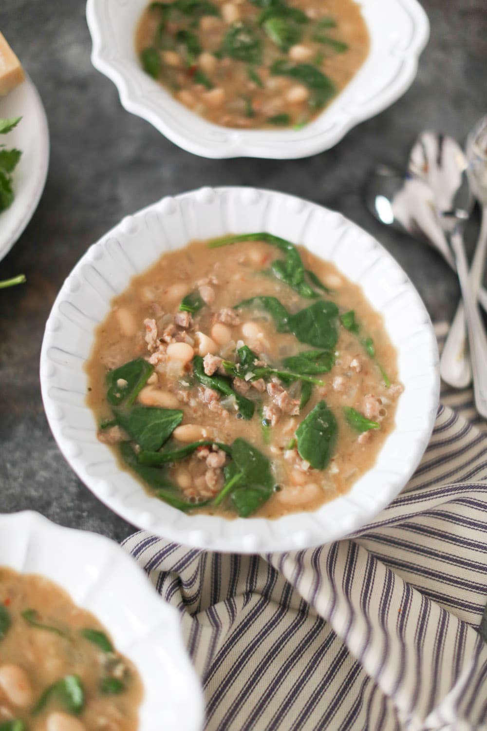 Simple Sausage and White Bean Soup